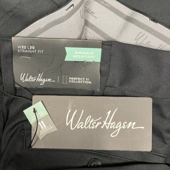 Walter Hagen Perfect 11 Black Dress Pants – Straight Fit – 32x30 – NWT - Picture 4 of 6